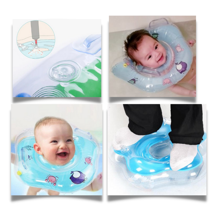 Bouée de cou pour bébé, confort et sécurité pour la baignade. Idéale pour les petits nageurs.