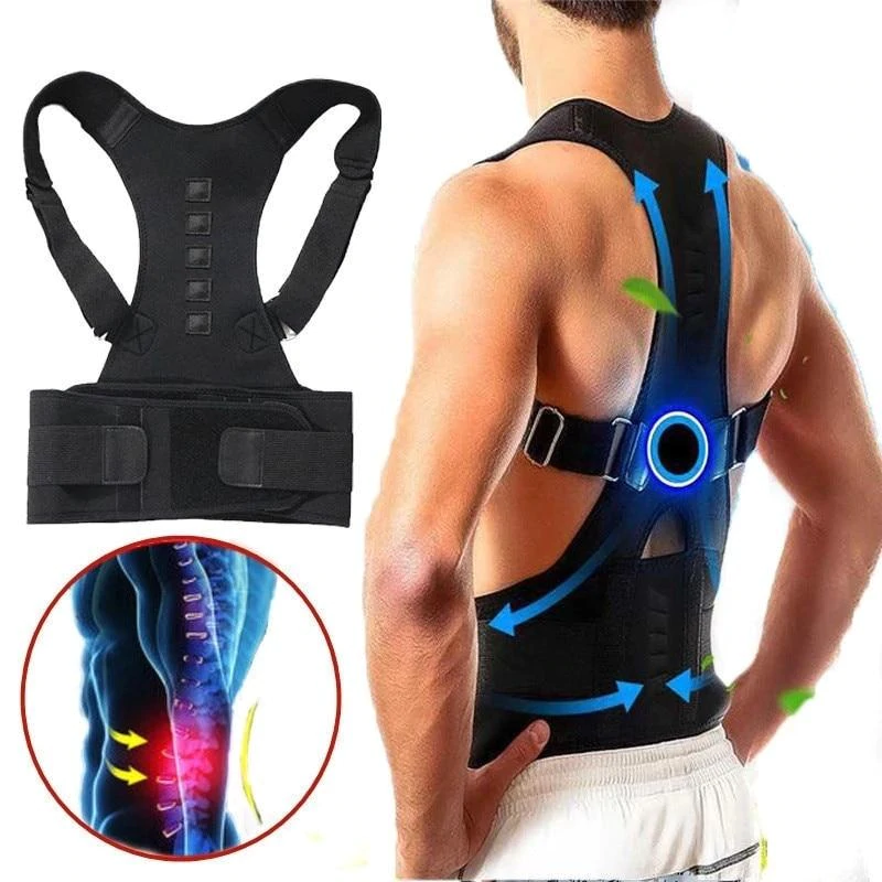Support de dos unisexe AlignPro pour une meilleure posture et le soulagement des maux de dos.