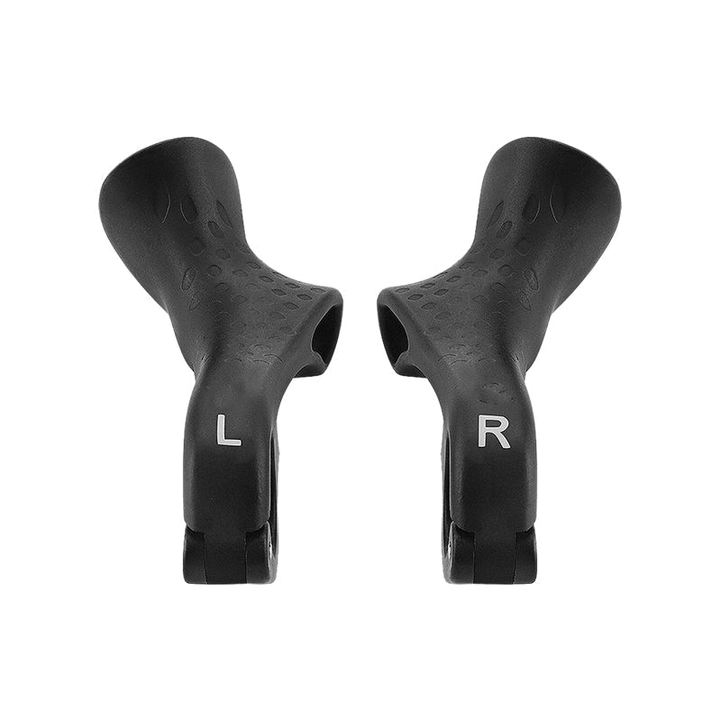 Design ergonomique des poignées vélo noires pour une meilleure répartition de la pression et confort anti-douleur.