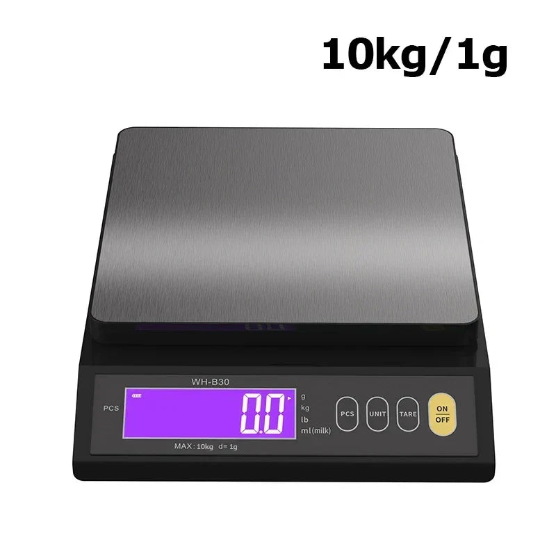 Balance de cuisine électronique étanche, plateau en acier inoxydable, précision pour vos recettes de pâtisserie.
