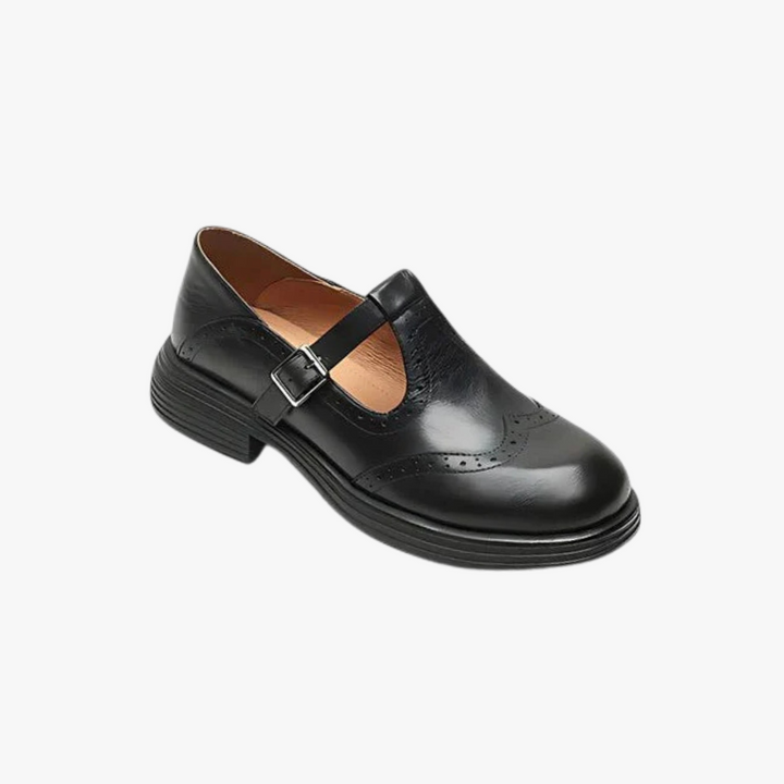 Ballerines femme marron confortables à bride réglable, idéales pour un usage quotidien élégant.