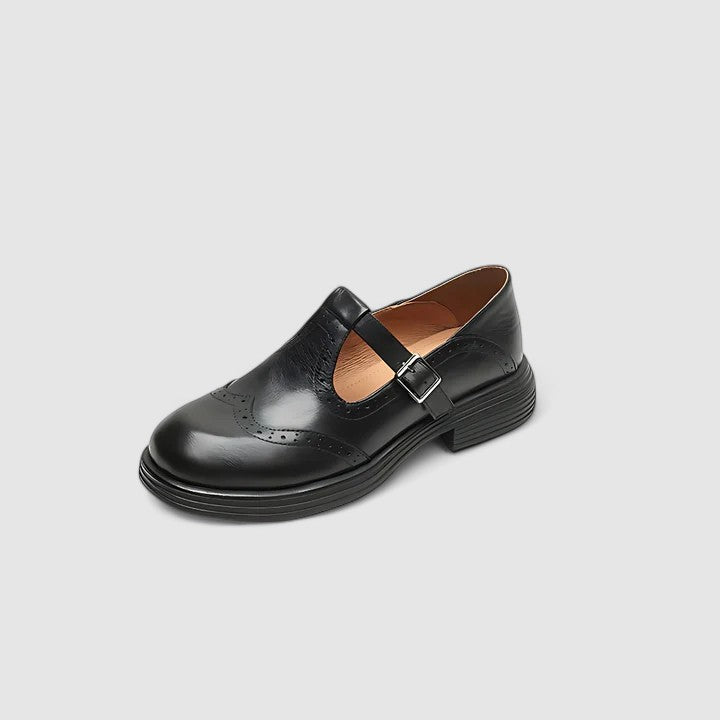 Ballerines femme élégantes noires, parfaites pour le confort quotidien avec leur bride ajustable.