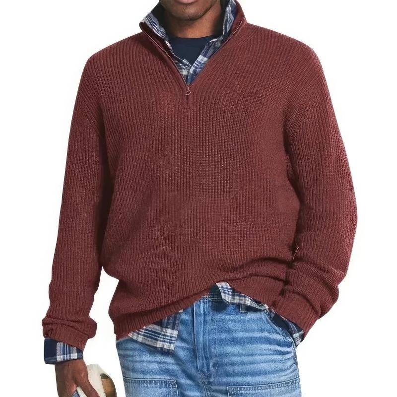 Pull homme classique et chaud, pièce maîtresse pour un dressing masculin élégant et confortable.