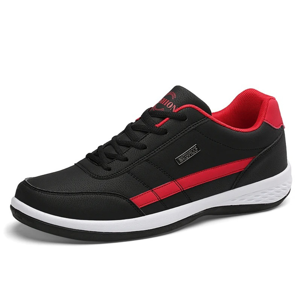Baskets homme noires élégantes, parfaites pour le confort quotidien et un style urbain décontracté et moderne.