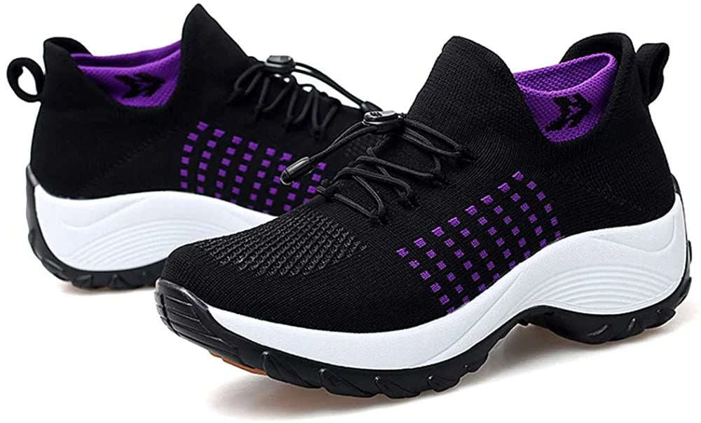 Chaussures femme ultra-légères, respirantes avec soutien ergonomique pour un confort de marche supérieur.