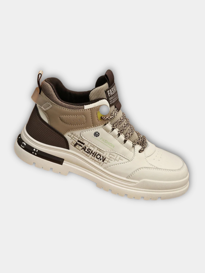 Semelle orthopédique épaisse pour baskets homme, assurant amorti, soutien et confort maximal. Réduit la fatigue.