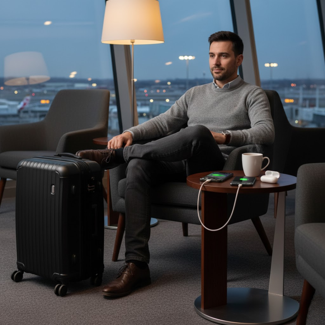 Gardez votre iPhone chargé en voyage avec cette batterie externe magnétique portable à recharge rapide sans fil.