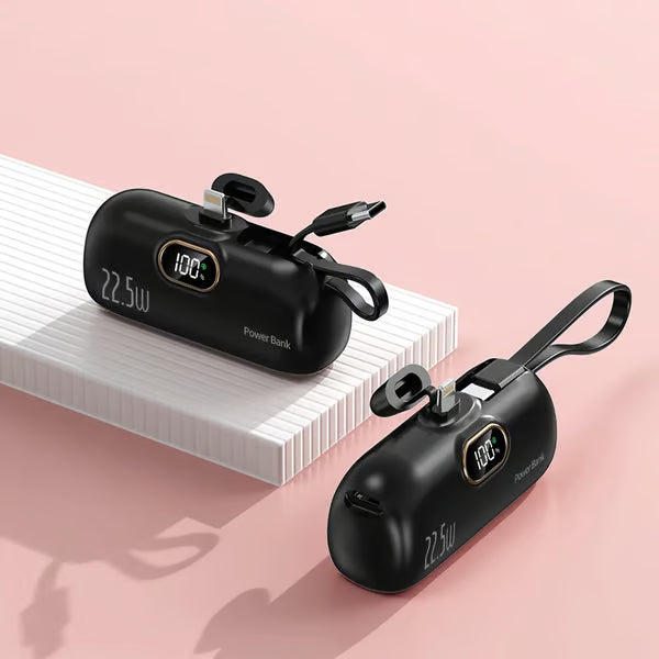 Recharge rapide 22,5W avec cette batterie externe 30000mAh, affichage numérique. Accessoire universel portable.