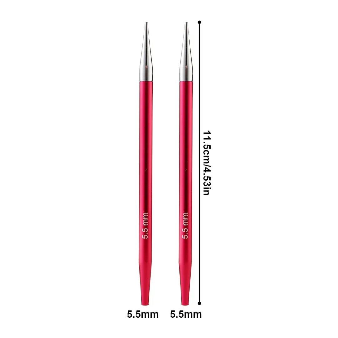 Aiguilles flexibles pour tricot, accessoires circulaires interchangeables pour tous niveaux.