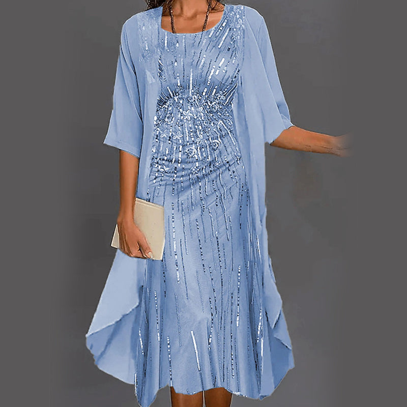 Robe midi fleurie femme, confortable et élégante, style estival raffiné, mode féminine chic.