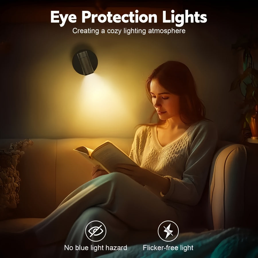 Spot LED compact et élégant, rechargeable pour un éclairage d'ambiance intérieur modulable.