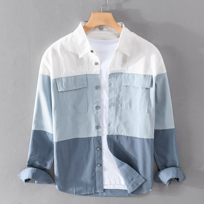 Chemise homme élégante à manches longues, parfaite pour un style moderne et décontracté au quotidien.