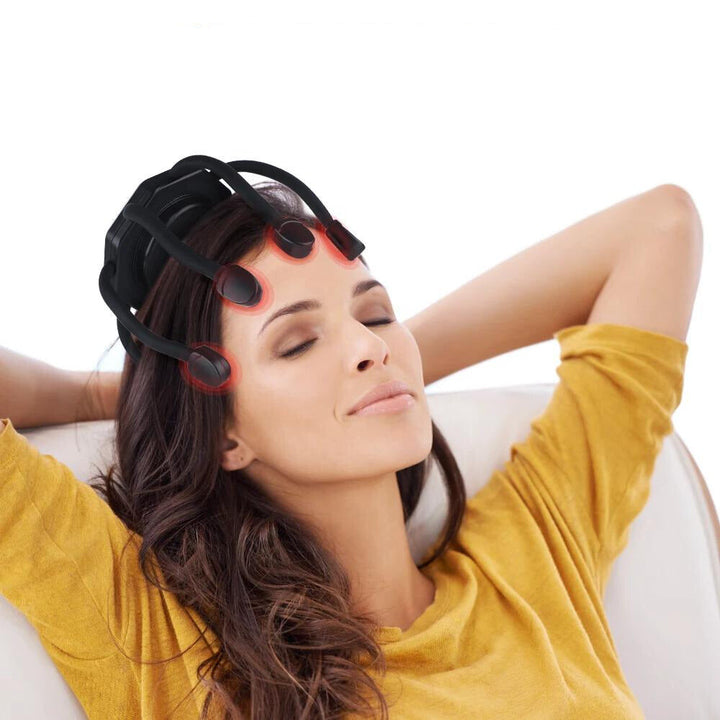 CalmWave, masseur de cuir chevelu sans fil. Appareil de massage pour relaxation et vitalité accrue.