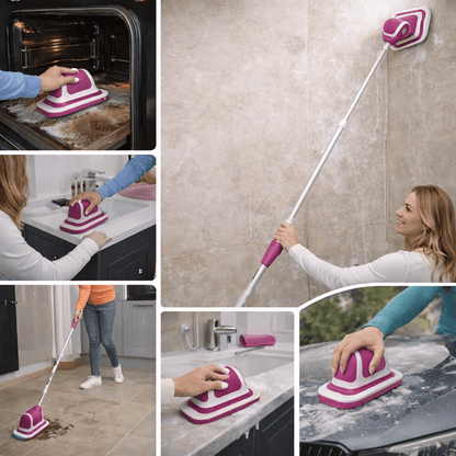 Cepillo eléctrico para limpieza rápida en baño, cocina y zonas difíciles