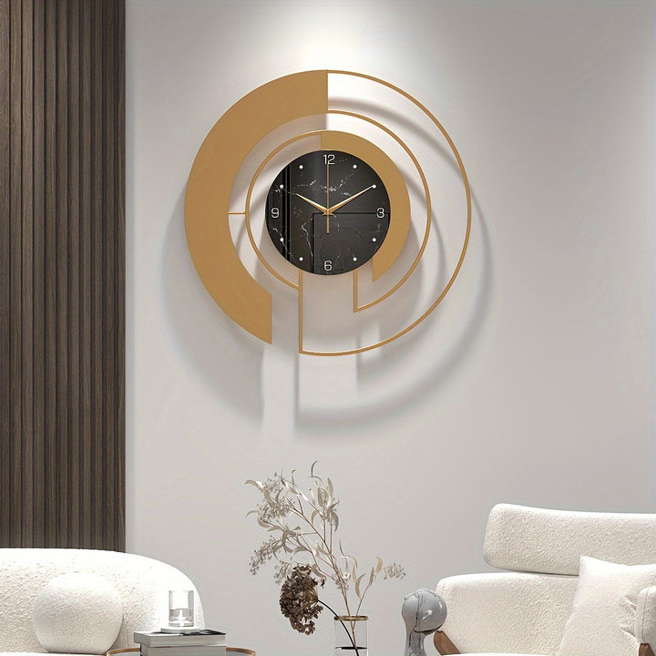Horloge murale géométrique silencieuse, apporte une touche moderne à votre maison.