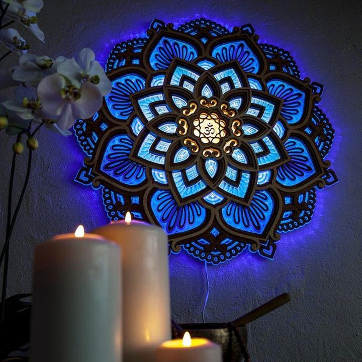 Lampe murale YogaGlühen, design élégant pour une ambiance relaxante de yoga et méditation.
