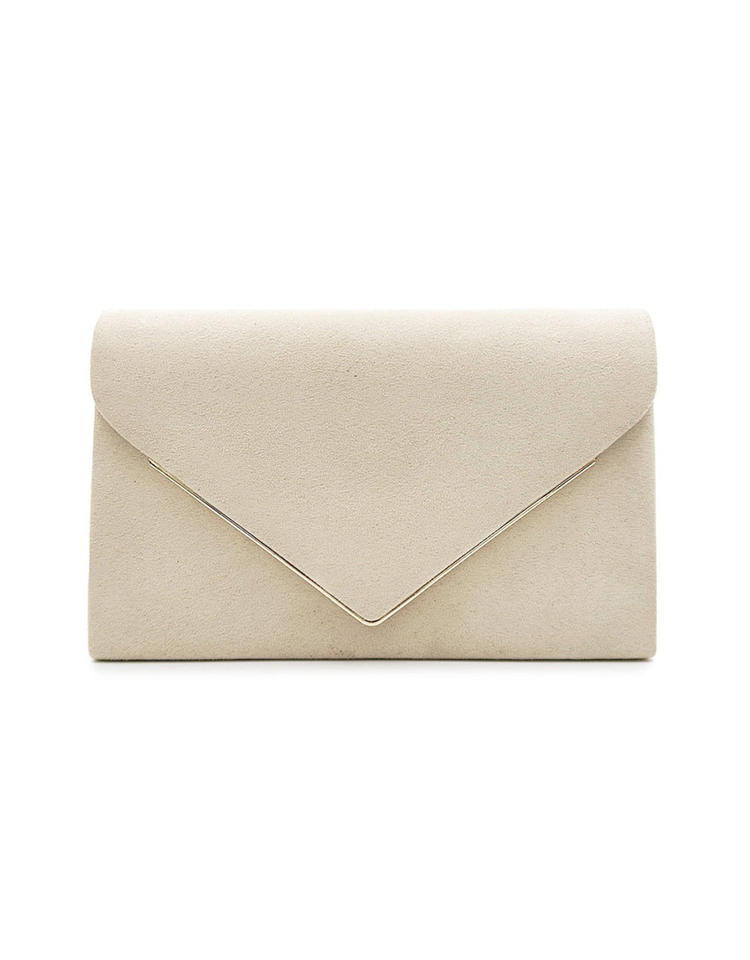 Pochette chic velours style daim, parfaite pour compléter votre tenue de soirée.