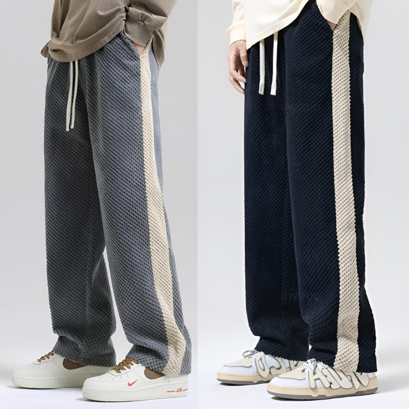 Bas de jogging homme gris ultra léger et doux, offrant un confort optimal pour toutes activités.