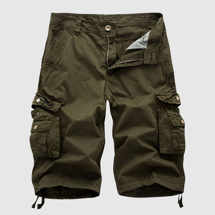 Short homme polyvalent printemps/été, style cargo décontracté, grand confort.