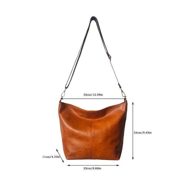 Sac bandoulière géométrique pour femme, look rétro tendance, grande capacité pour vos essentiels.