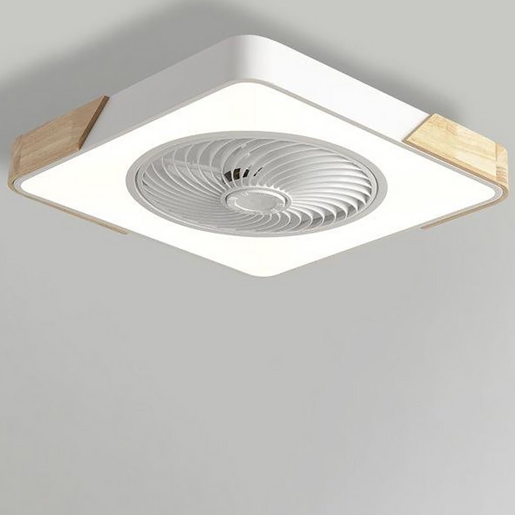 Détail du moteur silencieux du ventilateur de plafond LED, pour un environnement paisible.
