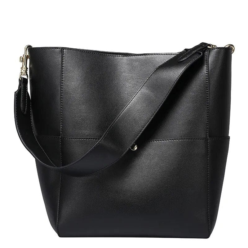 Sac fourre-tout Agatha en cuir pleine fleur pour femme, accessoire chic et pratique de maroquinerie.