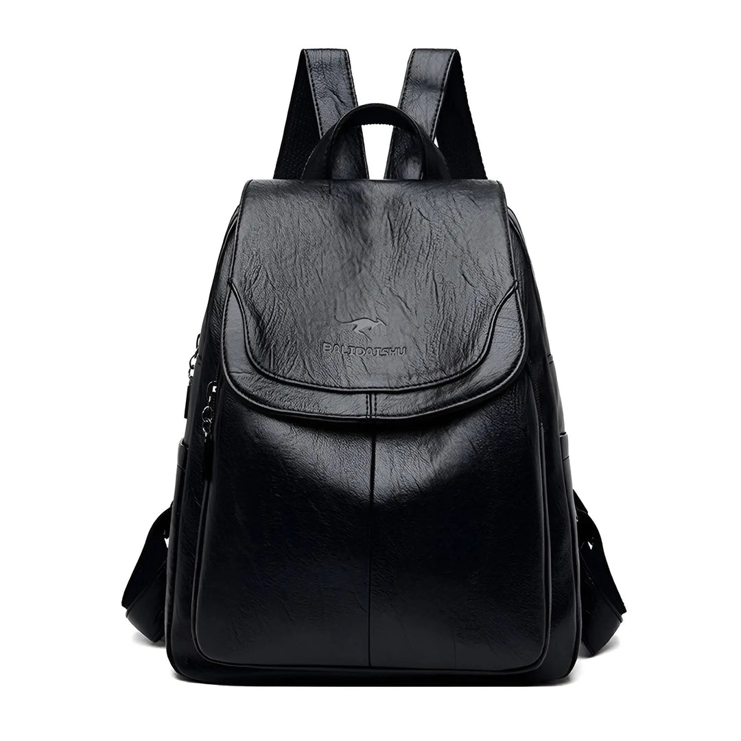 Sac à dos femme élégant, look vintage et sécurisé, parfait accessoire de mode pour toutes saisons.