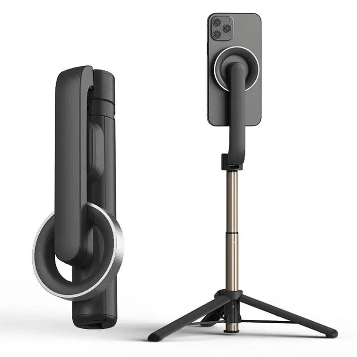 Perche à selfie Bluetooth extensible avec stabilisateur pour smartphone, idéale pour vlogging et photos TikTok de qualité.