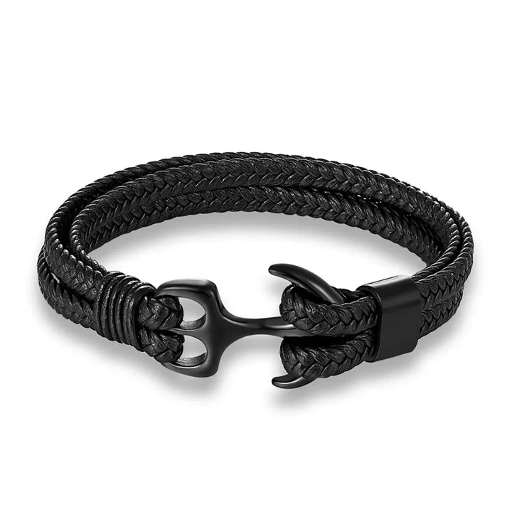 Idée cadeau : Bracelet unisexe ancre marine, bijou tendance pour homme ou femme, accessoire nautique stylé.