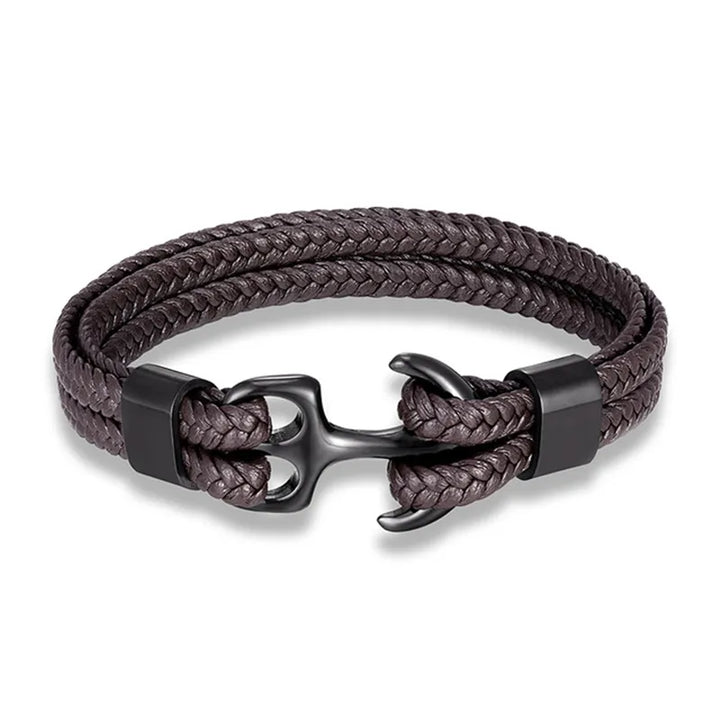 Bracelet unisexe "Ancre Marine" pour un look décontracté chic, accessoire essentiel au poignet, toute l'année.