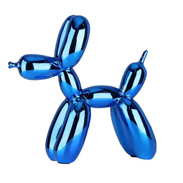 Sculpture chien ballon, art moderne et objet décoratif pour un intérieur chic et fantaisie.