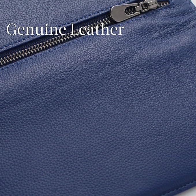 Élégant portefeuille noir ultra-fin unisexe avec RFID intégré, parfait pour cartes et voyage sécurisé.