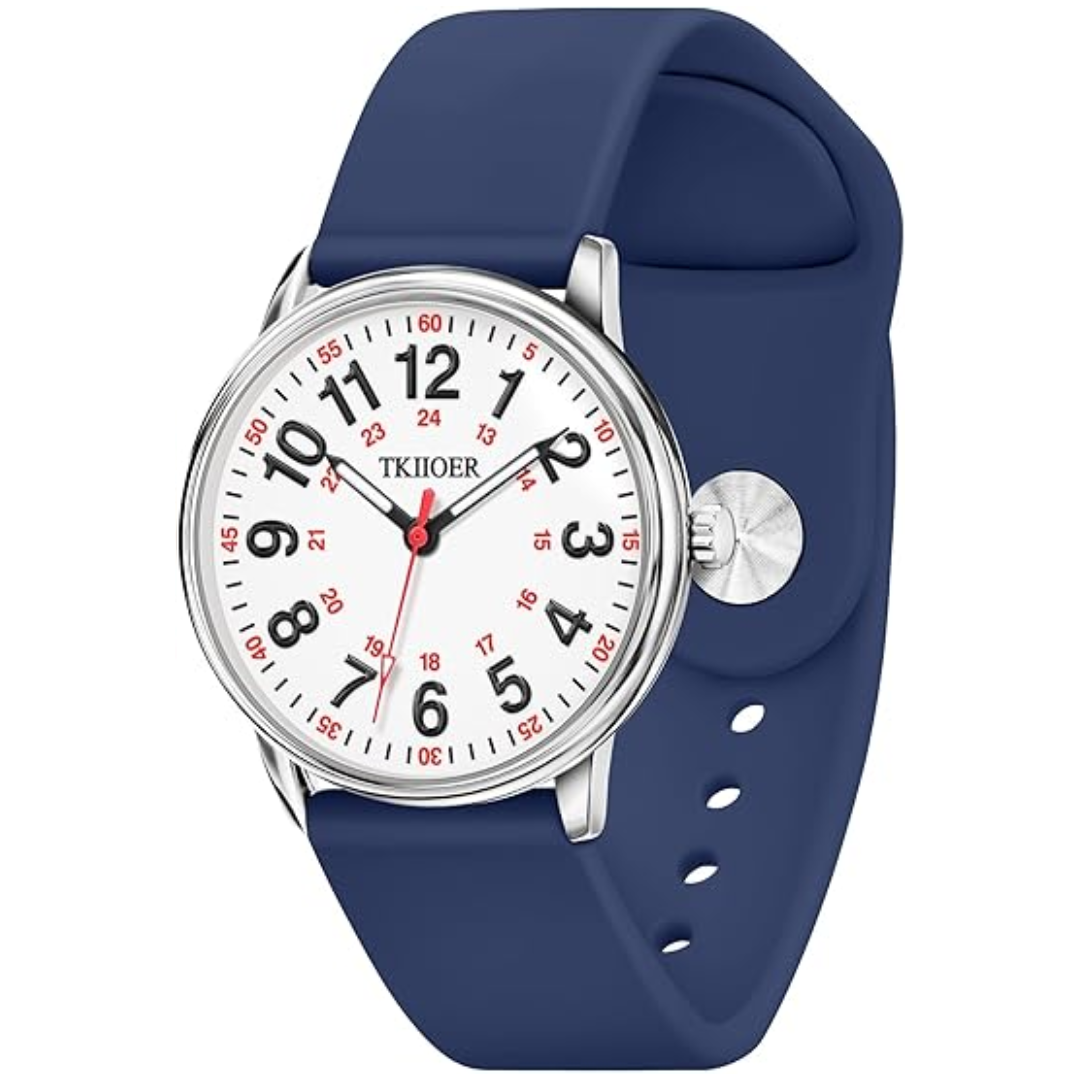 Montre infirmière médicale professionnelle, étanche, résistante, idéale pour le travail des soignantes.