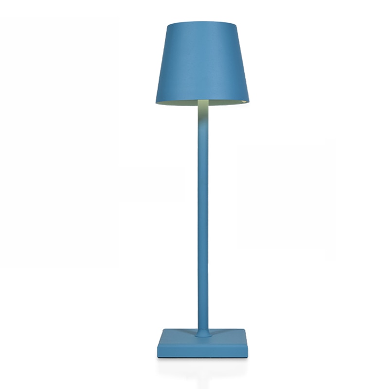 Lampe de table LED sans fil élégante, rechargeable, pour une décoration moderne et un éclairage d'ambiance.