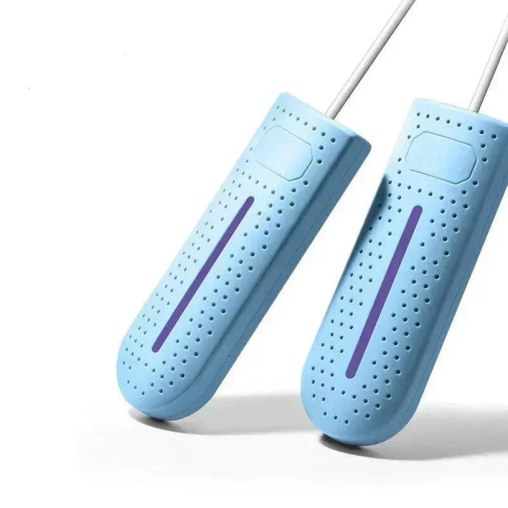 Ce sèche-chaussures UV portatif assure séchage rapide et élimine bactéries, pour chaussures saines.