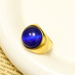 Oeil de chat bleu