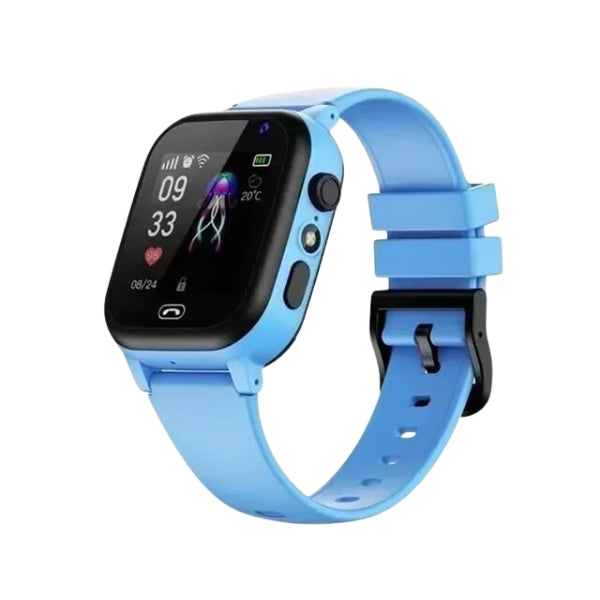Montre GPS enfant, sécurisée et ludique, dotée d'une caméra HD, d'un podomètre et d'un bracelet en silicone souple.