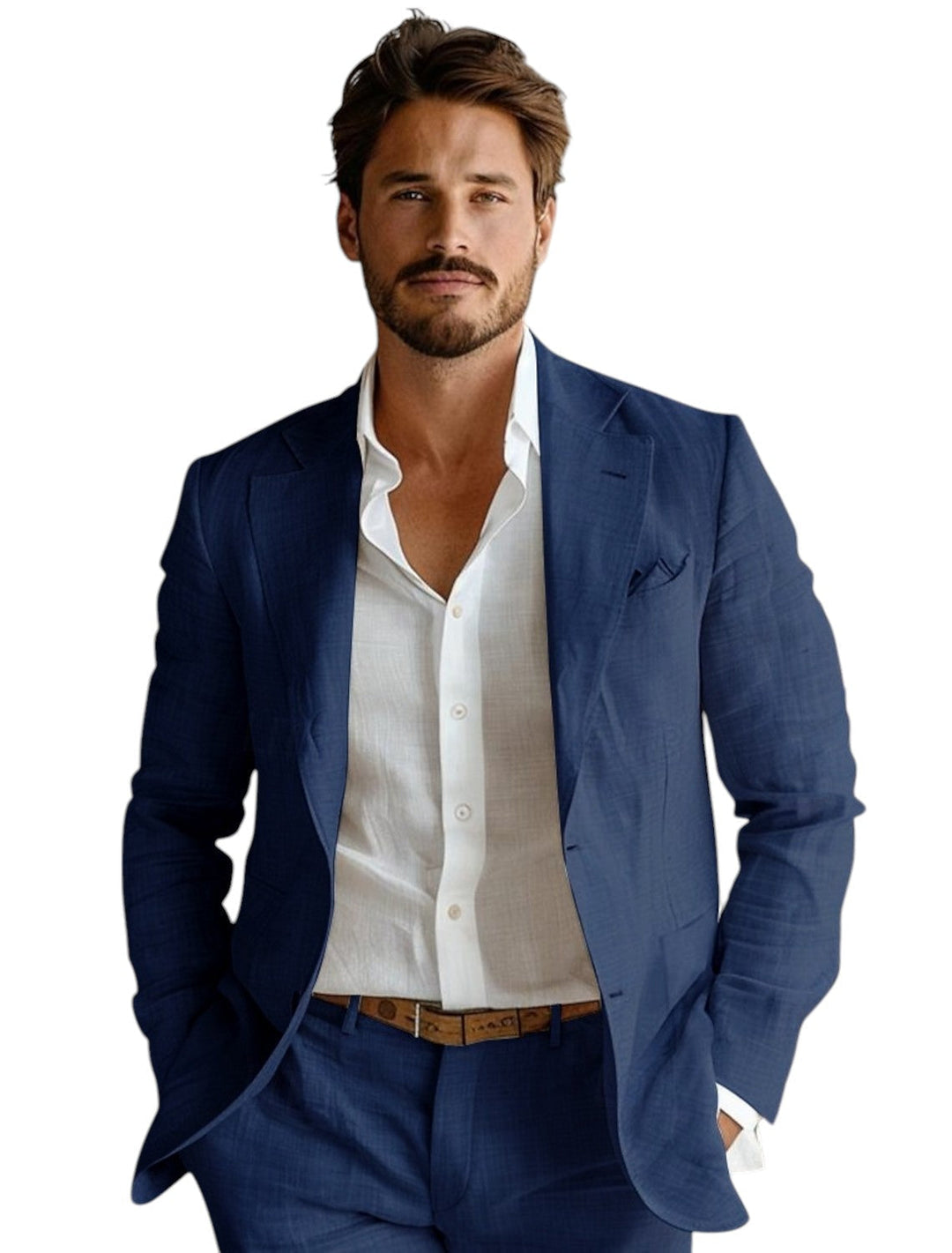 Veste blazer homme respirante en tissu léger, confort optimal pour l'été. Mode masculine casual chic.