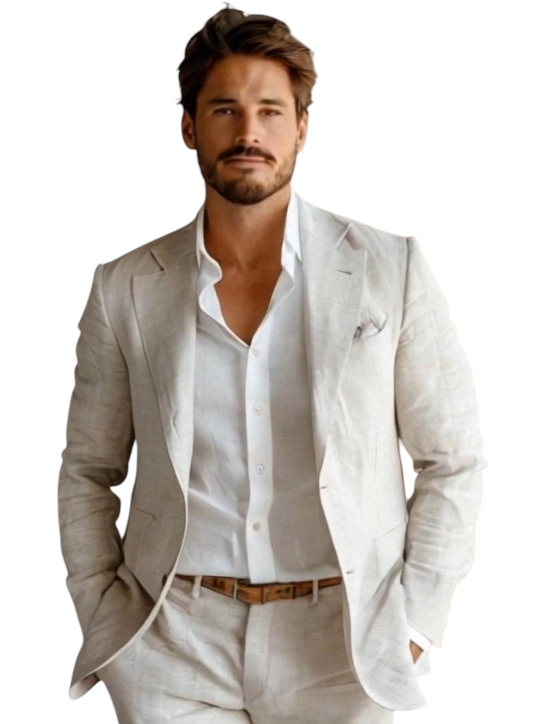 Blazer homme coupe moderne, léger et respirant. Parfait pour une élégance décontractée cet été.