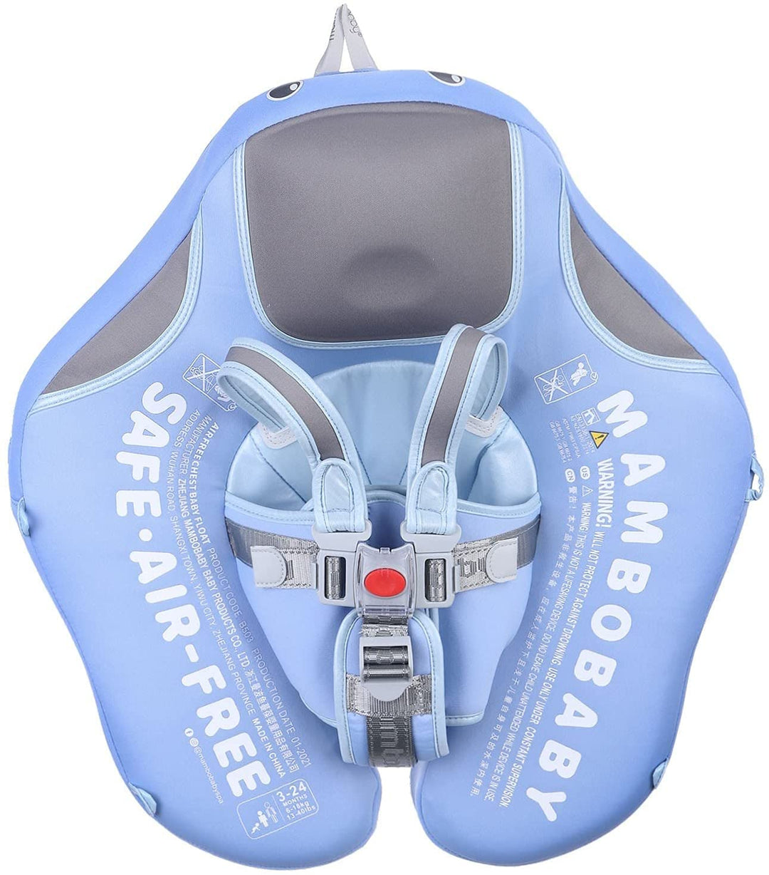 Bouée bébé sécurisée avec toit solaire UV et siège confortable, flotteur idéal pour l'éveil aquatique des jeunes.
