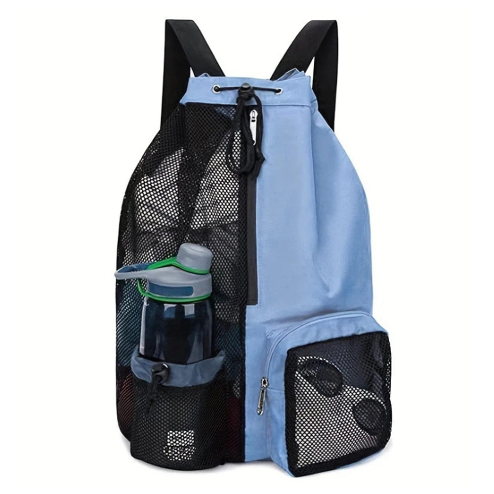 Sac à dos filet d'été, léger et compact, idéal pour le transport d'affaires de natation ou de plage. Sport.