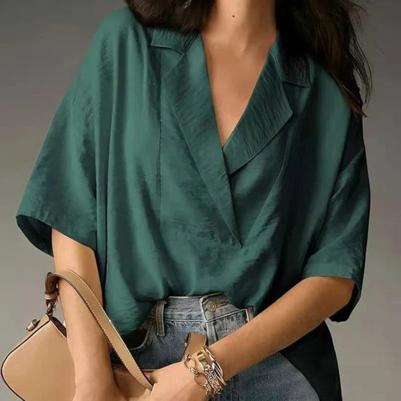 Blouse femme oversize ultra confortable, style décontracté chic. Idéale pour le quotidien, polyvalente et tendance.