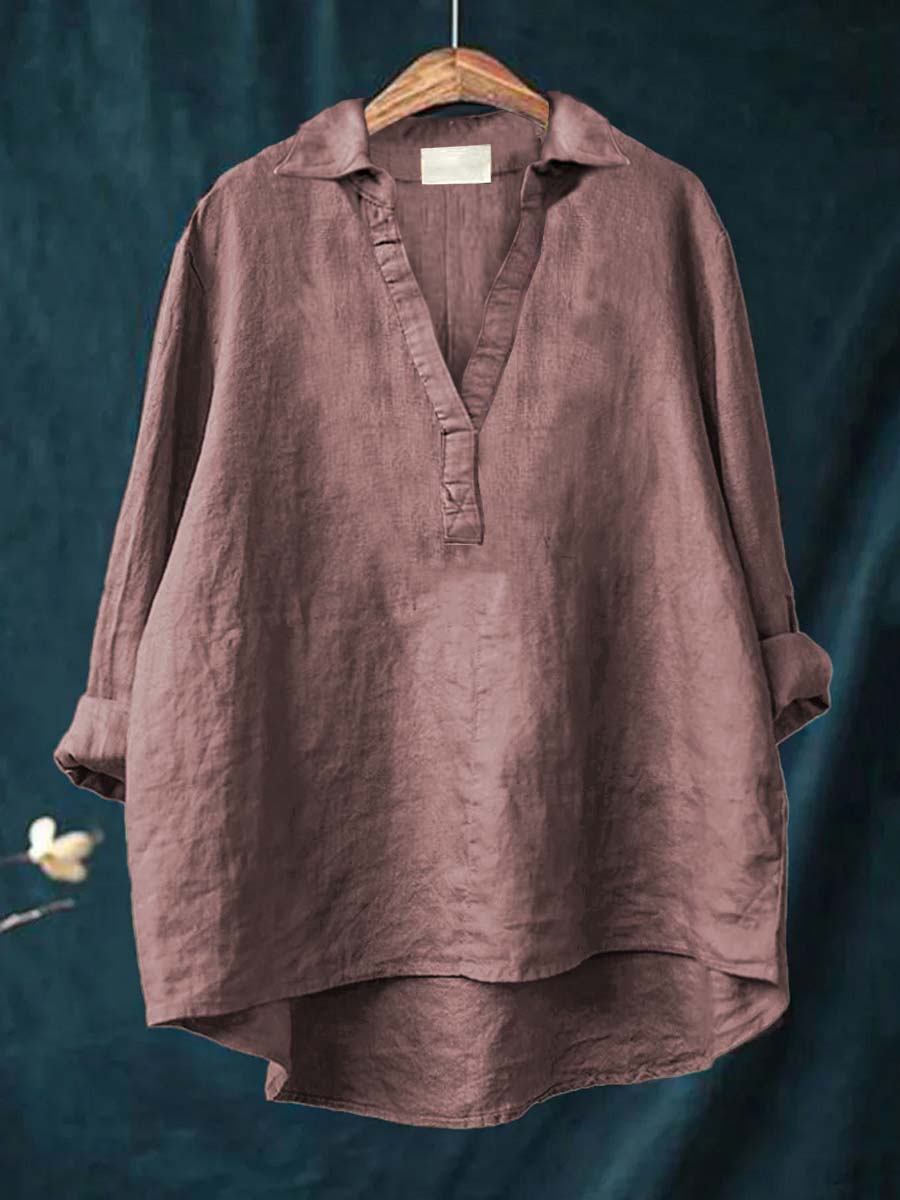 Blouse femme élégante et confortable, style décontracté. Idéale printemps/été.