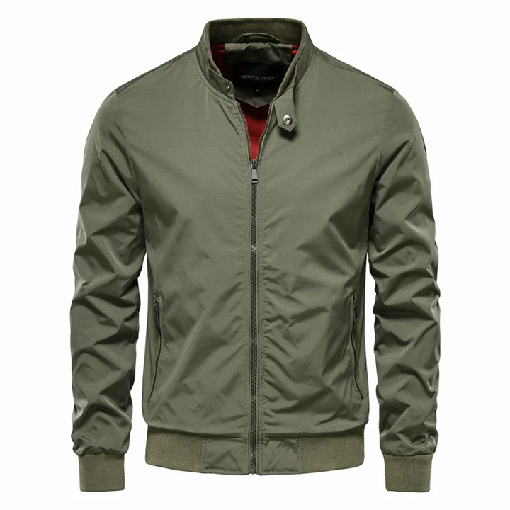 Veste bomber légère pour homme, idéale printemps-été, style décontracté et confortable pour la mode masculine.