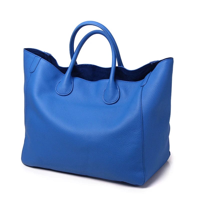 Grand sac cabas femme en cuir véritable, idéal pour le quotidien ou le travail. Accessoire mode pratique.