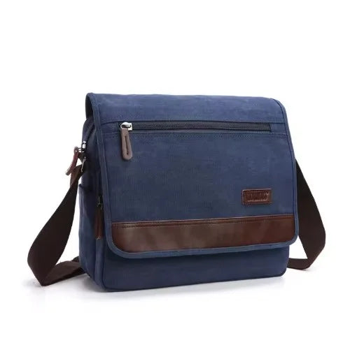 Sacoche pratique et durable en toile, parfaite pour transporter vos essentiels en voyage ou au quotidien. Unisexe.