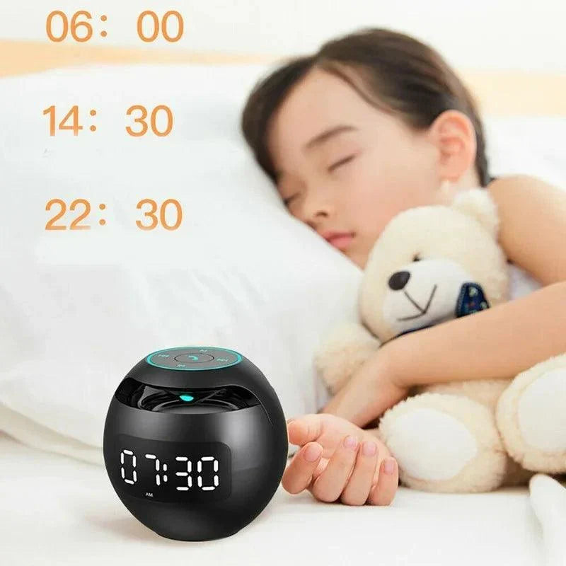 Idée cadeau: réveil Bluetooth, haut-parleur et lumière dynamique LED. Décoration musicale moderne pour une chambre cosy.