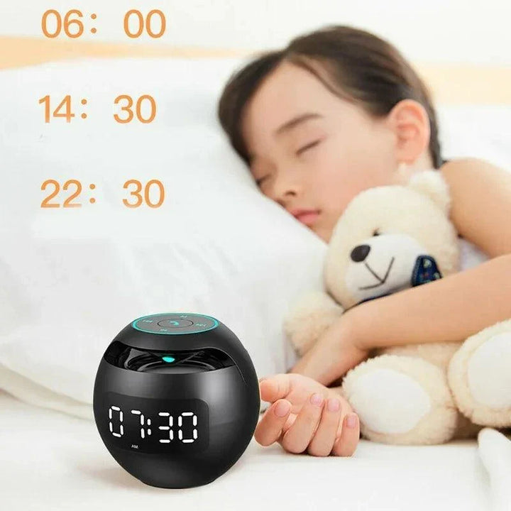 Idée cadeau: réveil Bluetooth, haut-parleur et lumière dynamique LED. Décoration musicale moderne pour une chambre cosy.