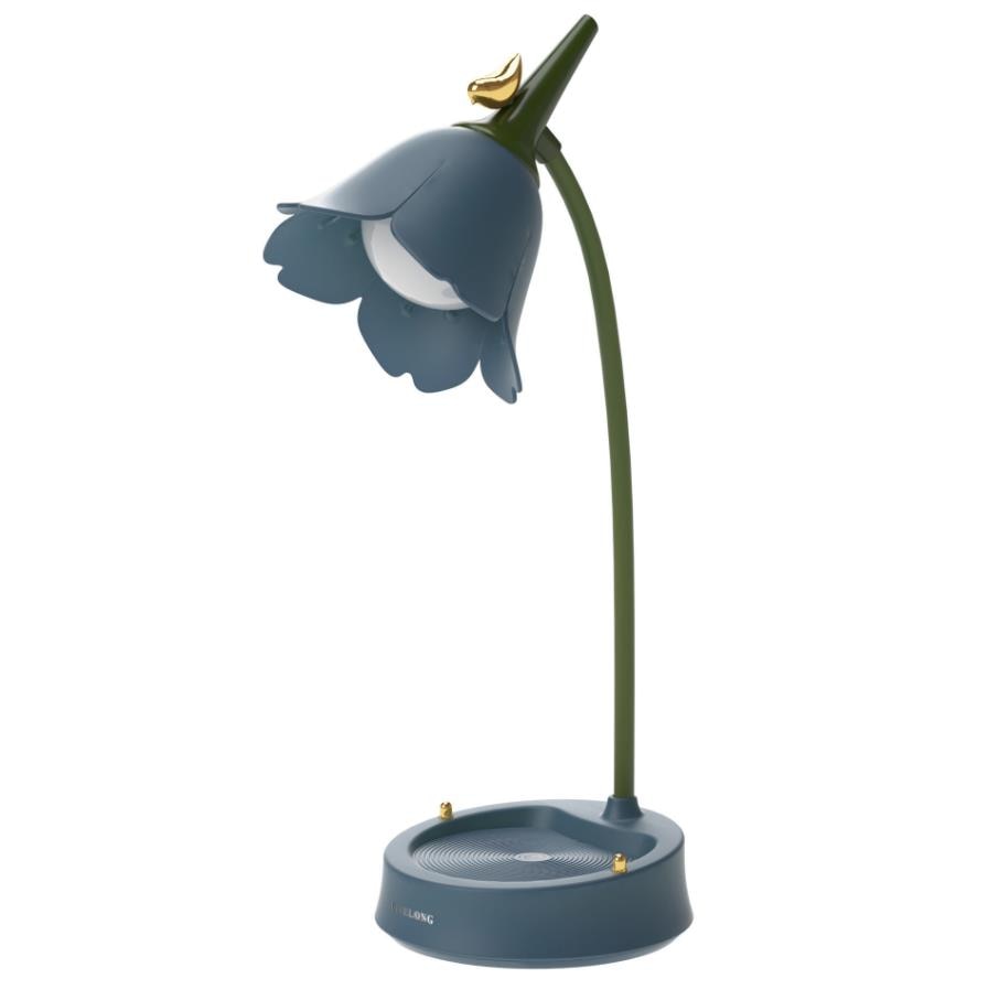 Lampe de bureau LED fleur élégante, portable, lumière d'ambiance design pour une décoration intérieure chic.