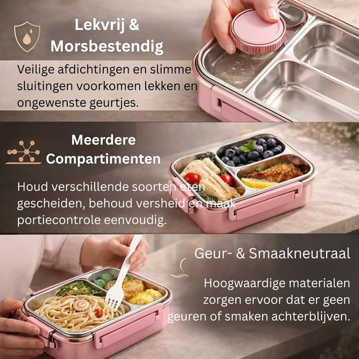 Boîte à repas isotherme robuste et anti-fuite, conçue pour maintenir vos repas chauds ou frais lors de tous vos déplacements.